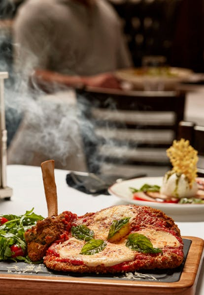 Maggiano's Table Set with Food + Drinks